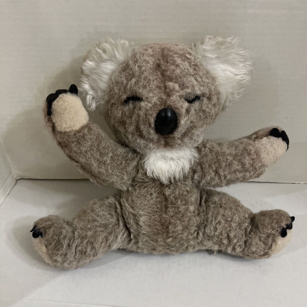 Vintage 1970s Knickerbocker Animals of Distinction 11” Koala Bear Plush